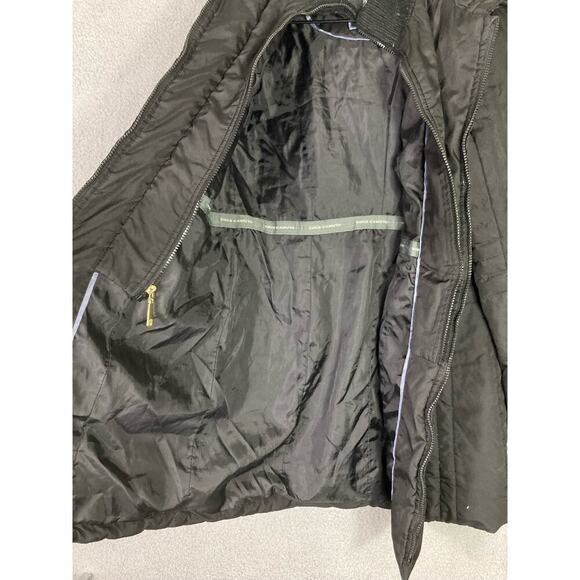 Vince Camuto Women's Medium Black Down Parka Hooded Zip Pockets Zip Closure - Picture 7 of 11